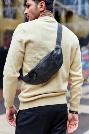 PETERSON men's leather kidney case PTN 2507-HP