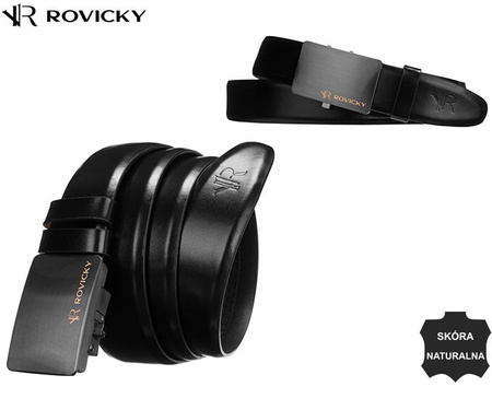 Pasek skórzany R-BAT Black