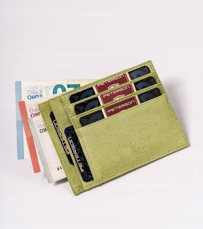 Skórzane etui na dokumenty PTN CAW22722 Verd