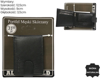 Portfel męski skórzany Blister 00I-GPL-BL Black