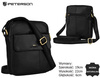 Men's natural leather shoulder bag PTN 719-OPU Black