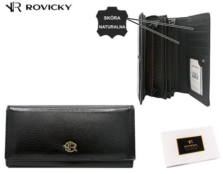 Portfel skóra+PU ROVICKY RPX-20A-ML-7844 BLAC