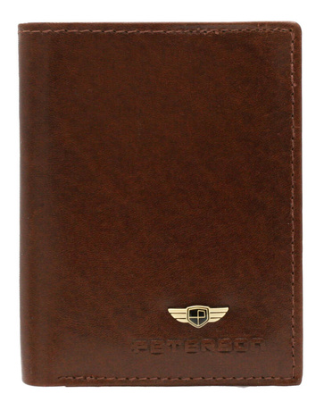 Zestaw prezentowy: skórzany portfel, etui ii brelok PETERSON PTN SET3-N992L-VT
