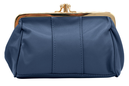 Portmonetka skórzana K09 D.Blue