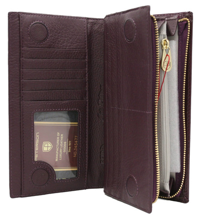 Portfel damski skórzany PTN 421431-SH Purple
