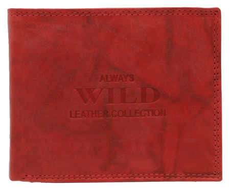 Portfel męski skórzany AW-N7-MAL Red