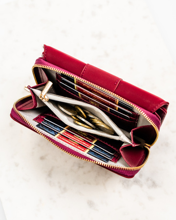 Portfel damski eko PTN 0015-THU Bordo