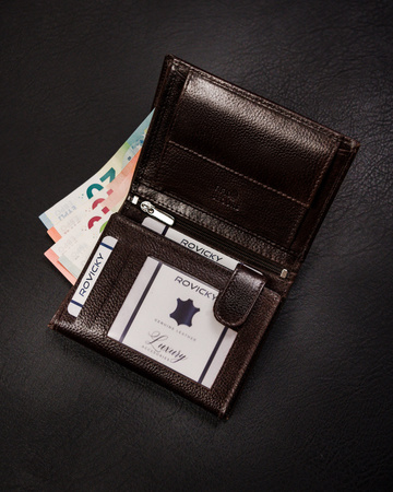 Portfel męski skórzany N4-RPVT-BL Brown