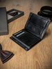Portfel męski skórzany RFID ROVICKY PC-105-BAR BLACK RFI