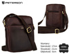 Men's Leather Shoulder Bag PTN 720-OPU Brown