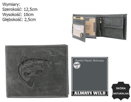 Portfel męski skórzany na blistrze N992-CHM-BL Black