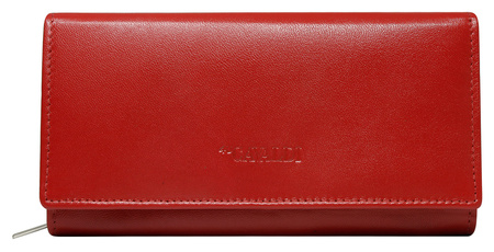 Leather Horizontal Women's Wallet with Clasp - 4U CAVALDI R-RD-12-GCL RFID STOP