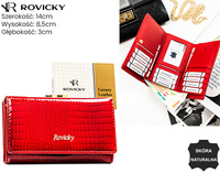 Portfel damski skórzany RH-23-1-RS Red