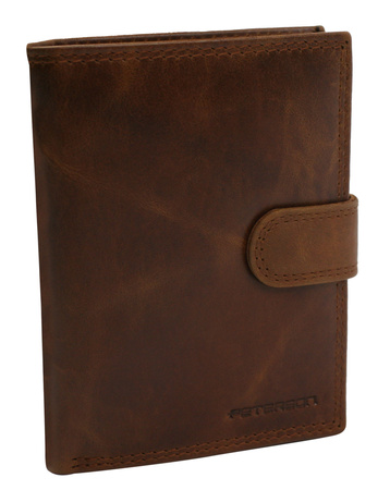 Porfel męski skórzany PTN N4L-LWC Cognac