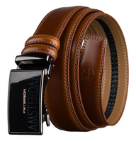 Pasek męski skórzany PTN A022-AS Brown