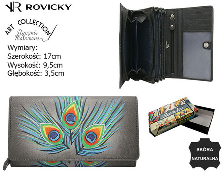 Women's leather wallet R-N22-ART-22