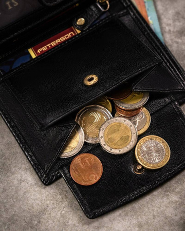 PETERSON PTN SET-M-1542-GVT preent leather wallet and key ring set