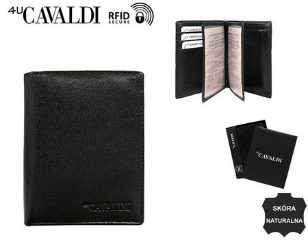 Portfel skórzany RFID CAVALDI 0800-BS