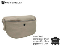 Leather bumbag PETERSON PTN 28301-SD