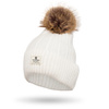 Warm Women's Hat with Angora Blend PETERSON PTN HAT-07 White