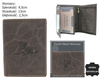 Portfel męski skórzany Blister N4-CHM-DOG-1-BL Brown