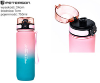 Bidon 750ml PTN HY-001-750 Pink Blue