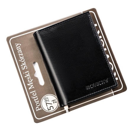 Portfel męski skórzany N62-RPVT-BL BLACK