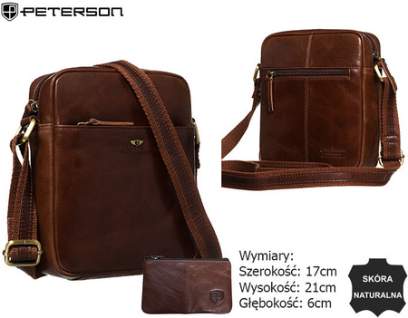 Torba skórzana + Etui PTN 720-TUM Brown