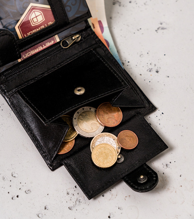 Portfel męski skórzany PTN 365Z 2-1-1 Black