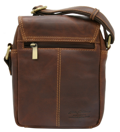 Torba męska skórzana PTN TB-708-COM Cognac