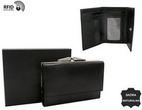 WOMEN'S leather wallet RD-18-GCL-NL Black