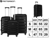 Zestaw walizek PTN HPP-01-SET3 Black