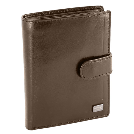 Portfel męski skórzany RFID PC-105L-BAR Brown