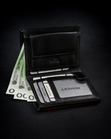 ROVICKY 1541-03-BOR RFID leather wallet