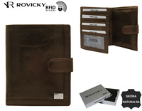 Leather wallet RFID ROVICKY PC-108L-BAR