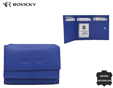 Portfel damski skórzany R-18-LFN R.Blue