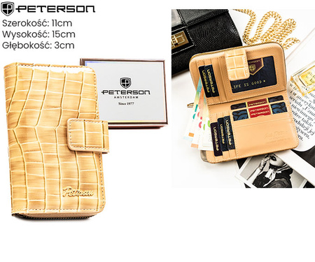 Portfel damski skórzany PTN 76112-BFBC Red