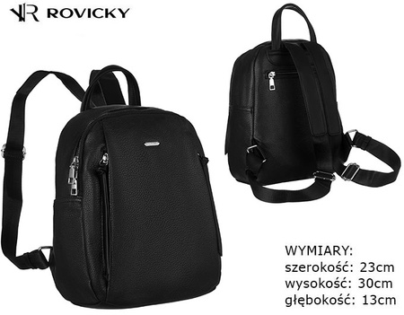 Plecak z eko skóry R-PL-6727 Black