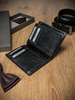Portfel męski skórzany RFID ROVICKY PC-105-BAR BLACK RFI