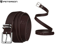 Pasek damski wąski PTN STU-19S1 Brown