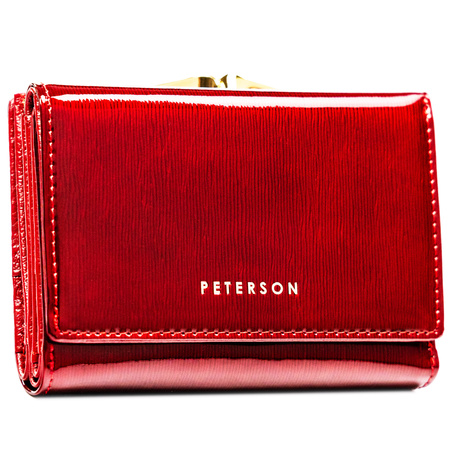 Portfel damski skórzany PTN 15-09-SH Red