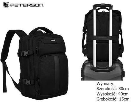 Plecak podróżny Peterson PTN PTY-05 Black