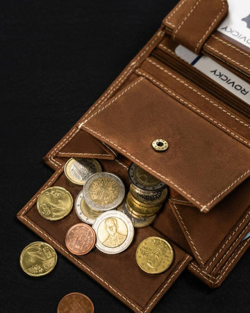 RFID leather wallet Always Wild with a Capricorn zodiac sign N4-CHM-CAPR