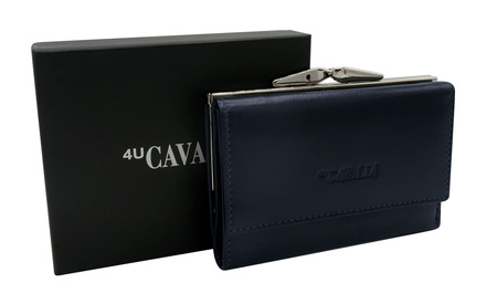 Portfel damski skórzany RD-18-GCL Navy