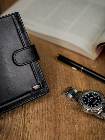 Portfel skórzany RFID ROVICKY PC-104L-BAR