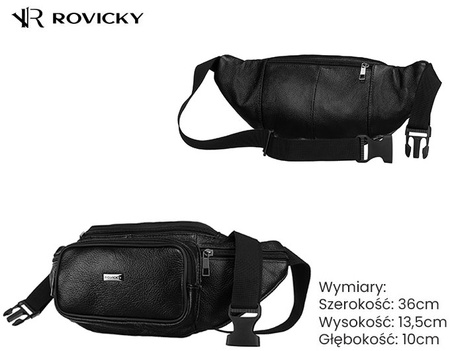 Saszetka skórzana R-13214 Black