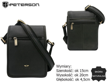 Leather bag PTN-504-NDM-2953 Black