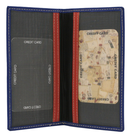 A leather hand-painted women's wallet with an owl motif N18-SPW OWL Red No Logo