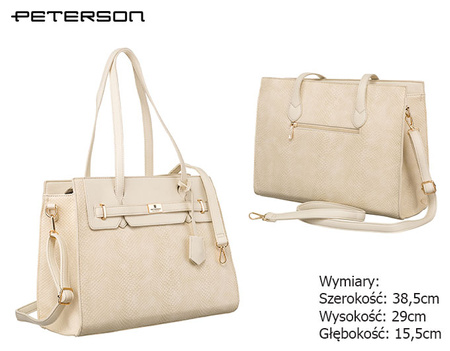 Torebka damska PU PTN R-1907 Beige
