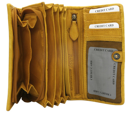 Portfel damski skórzany R-N22-ZPT Yellow